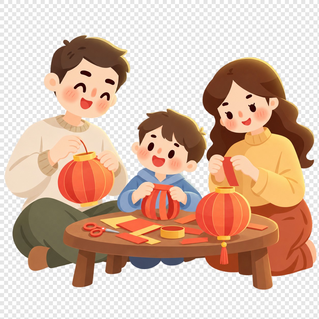 亲子灯笼手作时光