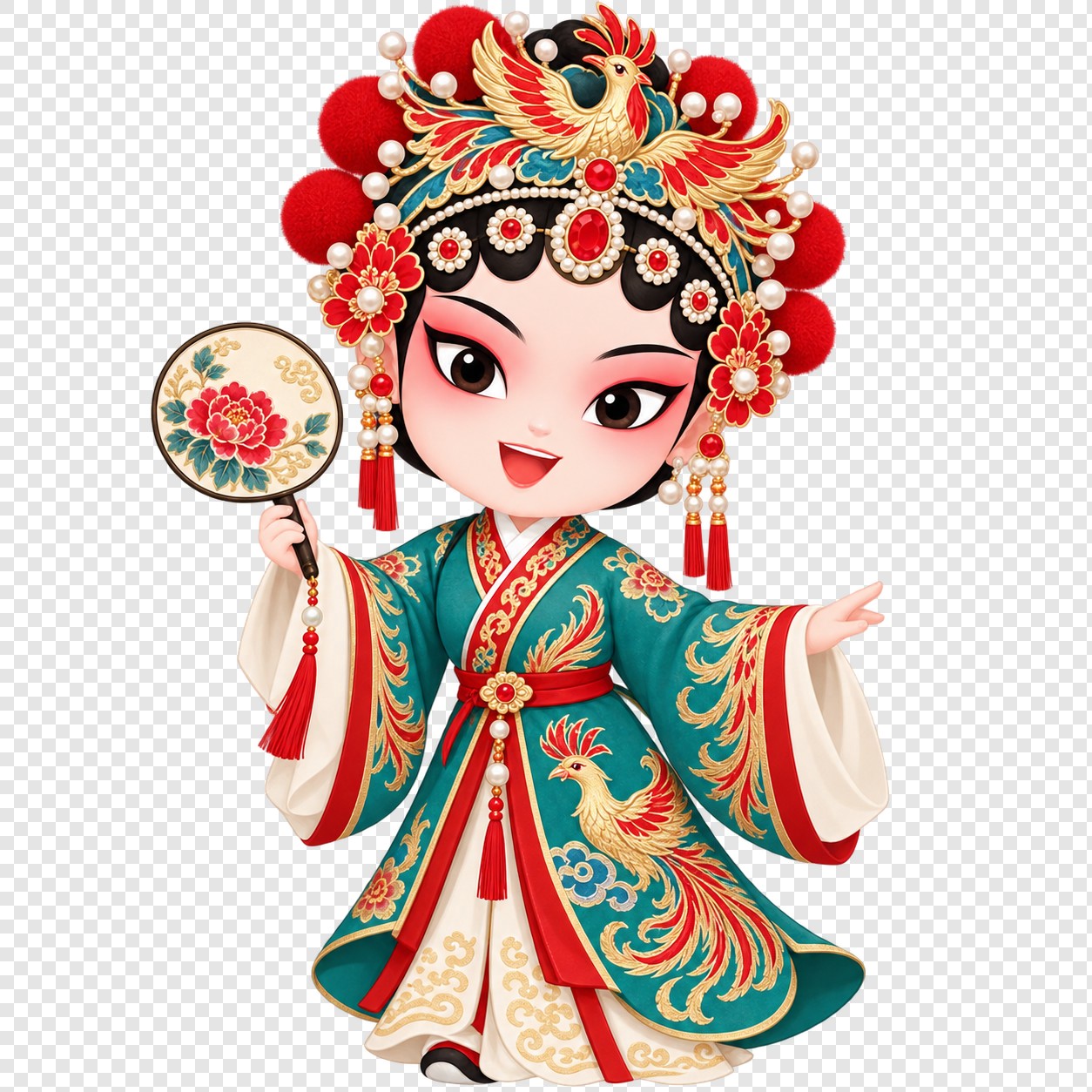 凤凰戏曲旦角人物