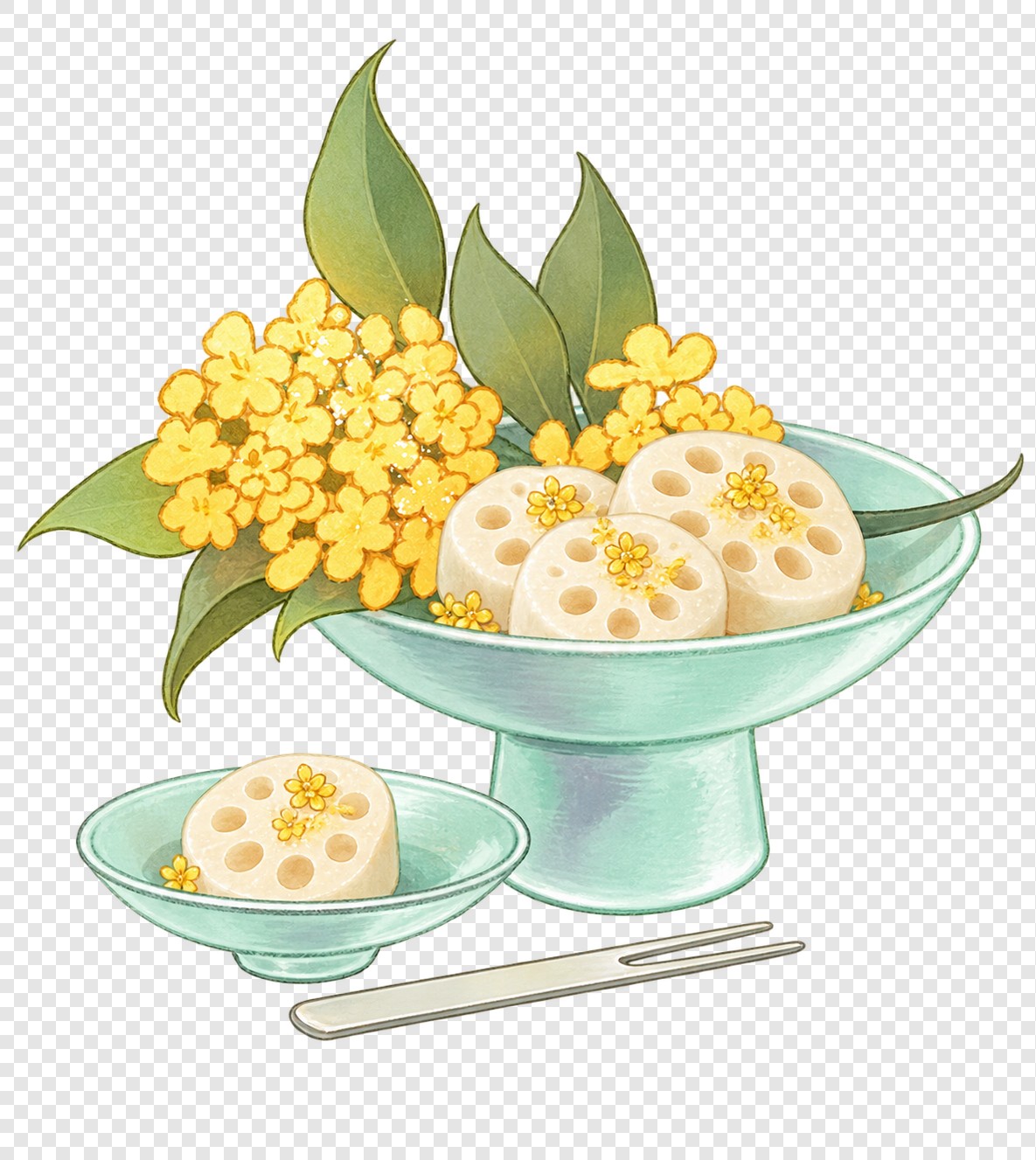 桂花莲藕糕