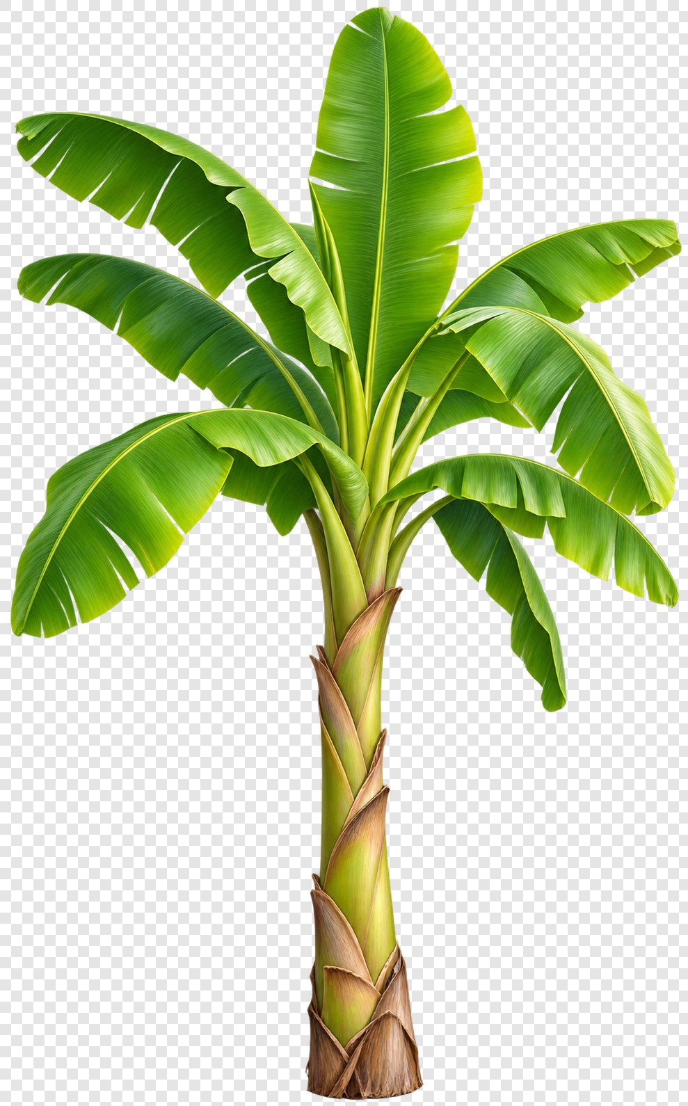 热带香蕉叶植物