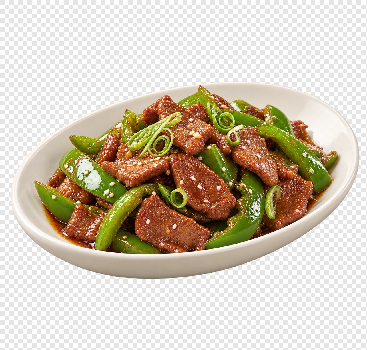 青椒牛肉鲜香菜品摄影素材
