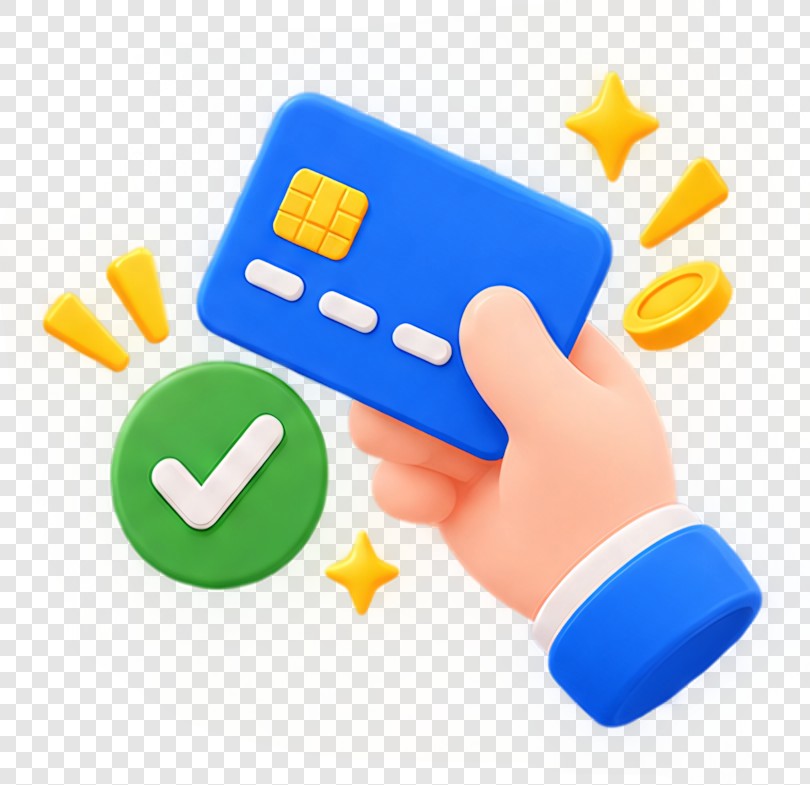 信用卡支付成功贴纸